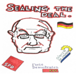 ‘Sealing the deal’ – A caricature