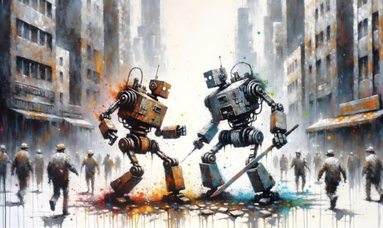 https://www.deviantart.com/filedebop/art/Dueling-Bots-1-1069400033