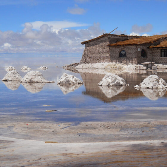 "salt flats Bolivia" by psyberartist is licensed under CC BY 2.0.
